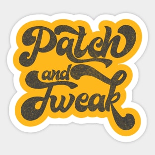 Patch And Tweak - Modular/Analog Synth Lover Design #2 Sticker